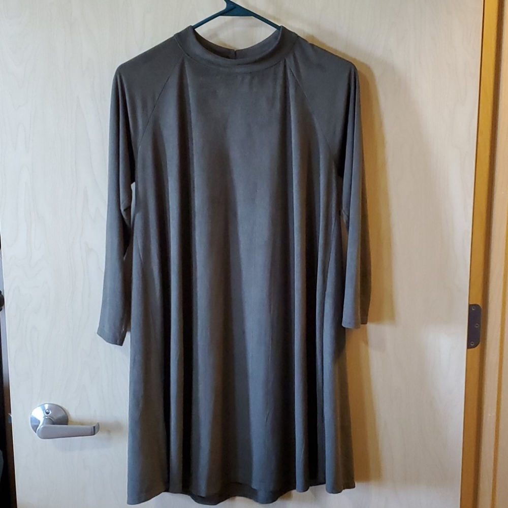 Christian Caliendo Olive Green Tunic Dress